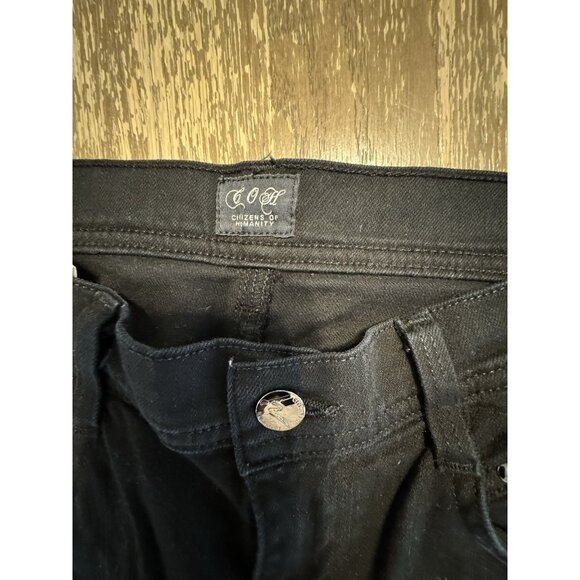 Citizens of Humanity Black Womens Size 26 x 29 Fawne Flared Trouser Jean - Picture 6 of 10